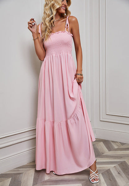 Damen Maxikleid Elastisch Voluminöser Rock Norvielle