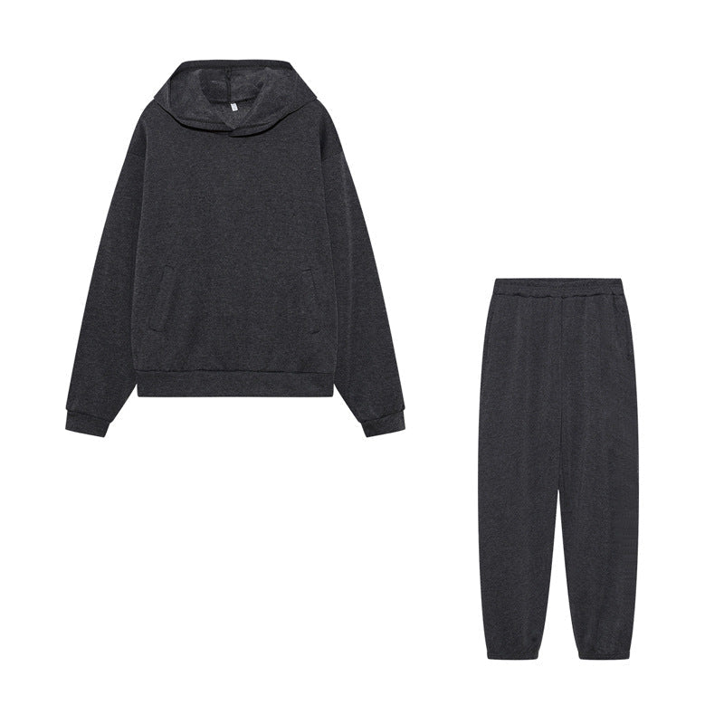 Damen Sportliches Hoodie Jogginghose Set Baumwolle
