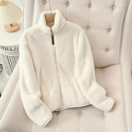 Damen Fleecejacke Hochkragen Reißverschluss Norvielle - Norvielle