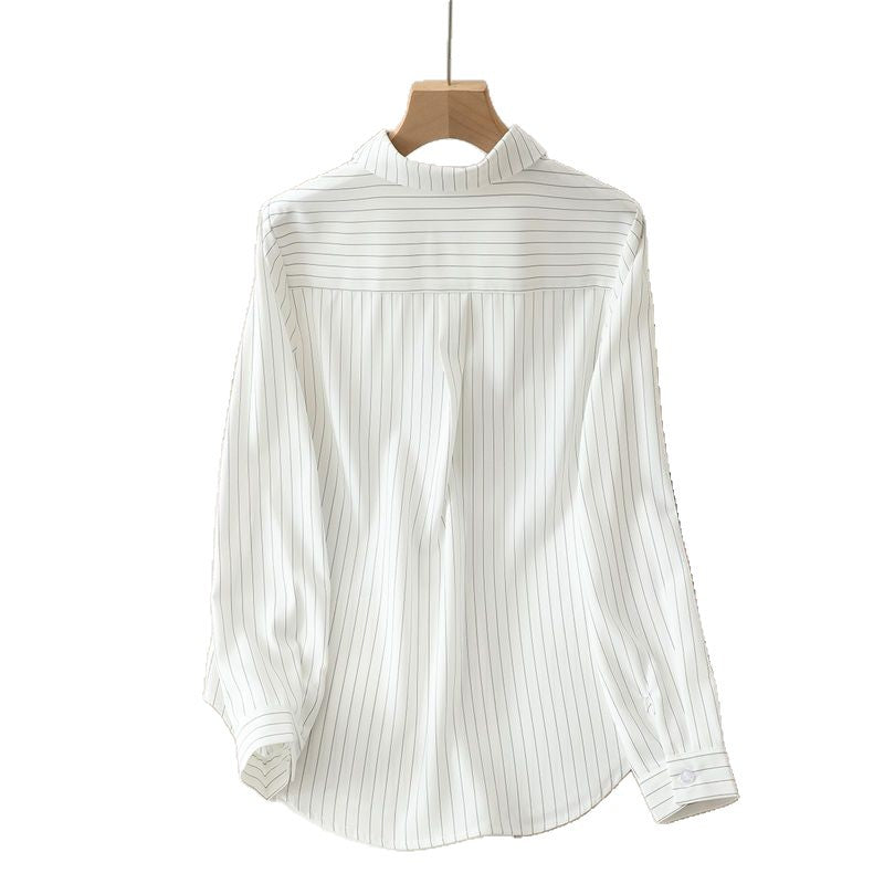 Damen Bluse Langärmlig Streifenmuster Norvielle
