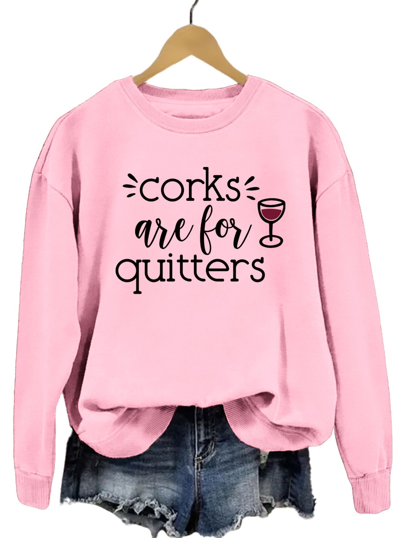 Damen Sweatshirt Lässiger Schnitt Mit Kreativem Spruch Norvielle