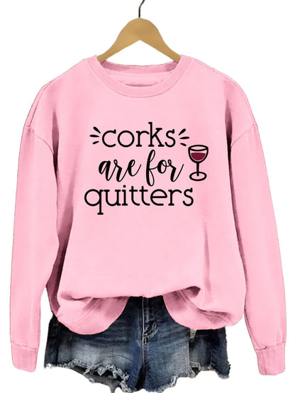 Damen Sweatshirt Lässiger Schnitt Mit Kreativem Spruch Norvielle