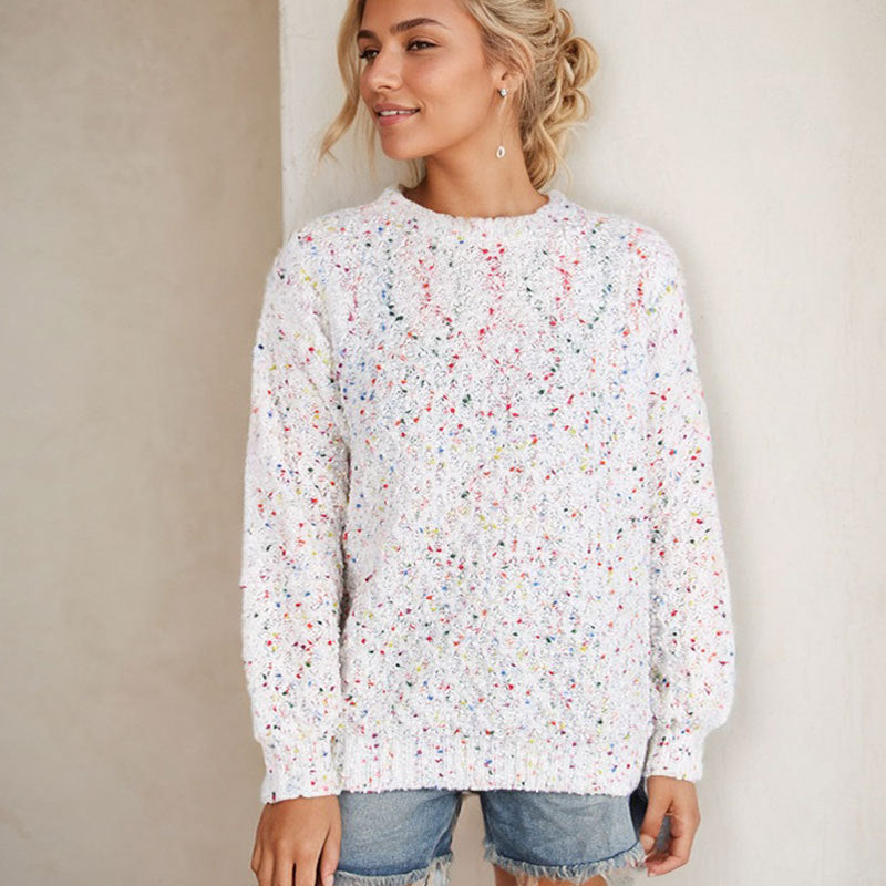 Damen Strickpullover Bunt Weich Norvielle