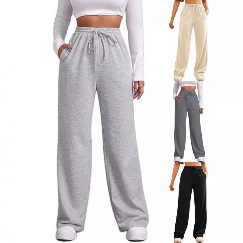 Damen Sweatpants Bequem Elastisch Schwarz Norvielle - Norvielle