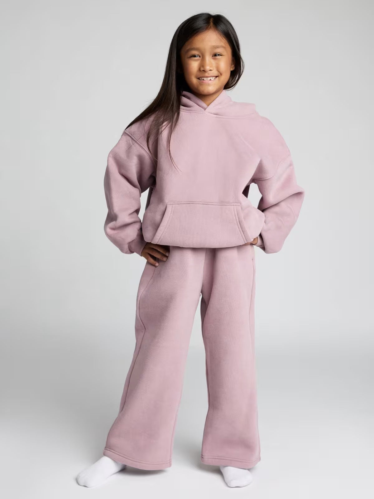 Damen Oversized Fleece Kapuzenanzug Weich Norvielle