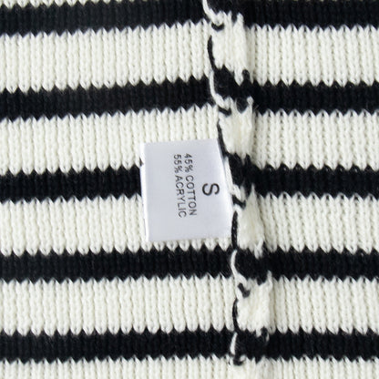 Damen Strickpullover Gestreift Gemütlich Norvielle