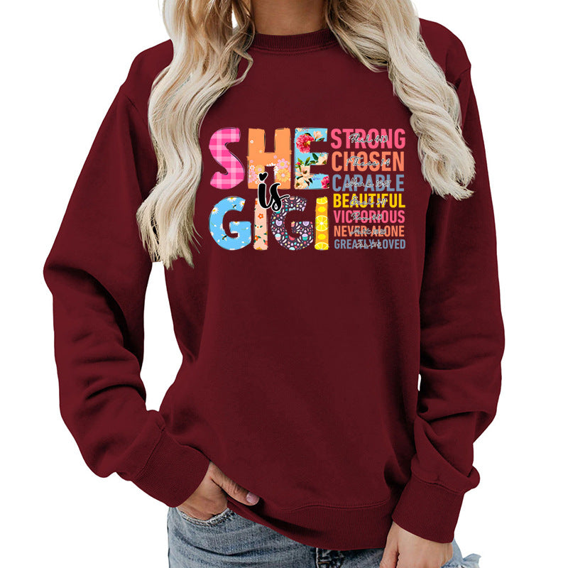Damen Sweatshirt Inspirierendes Text-Design Norvielle
