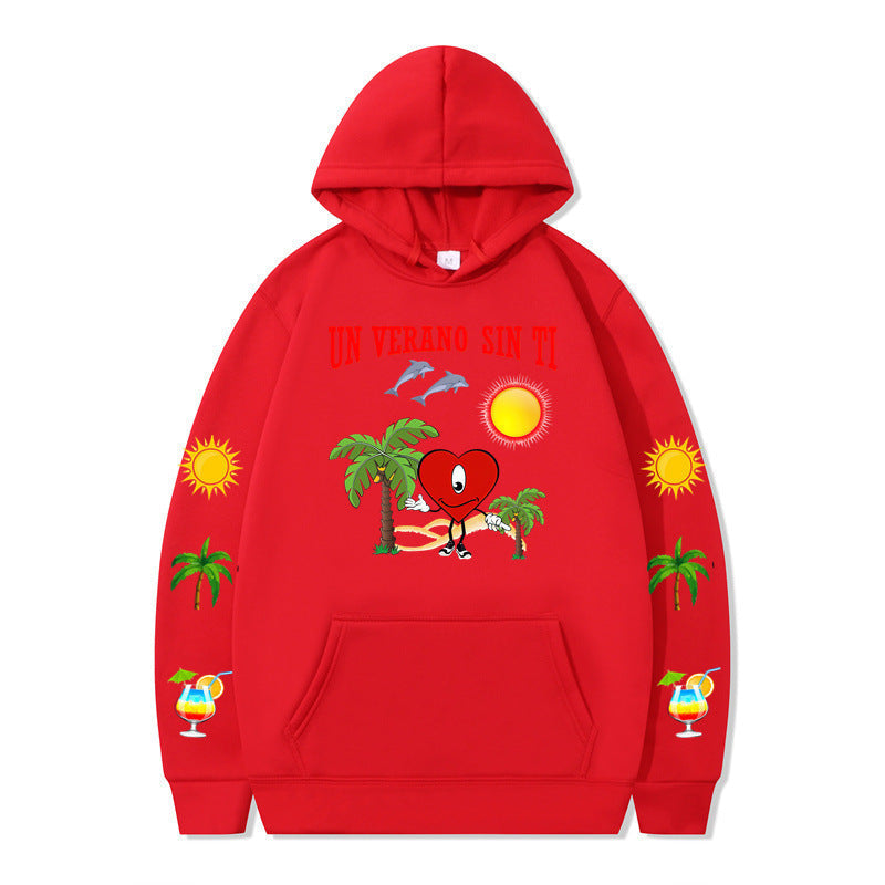 Damen Kapuzenpullover Sommermotiv Bequem Norvielle
