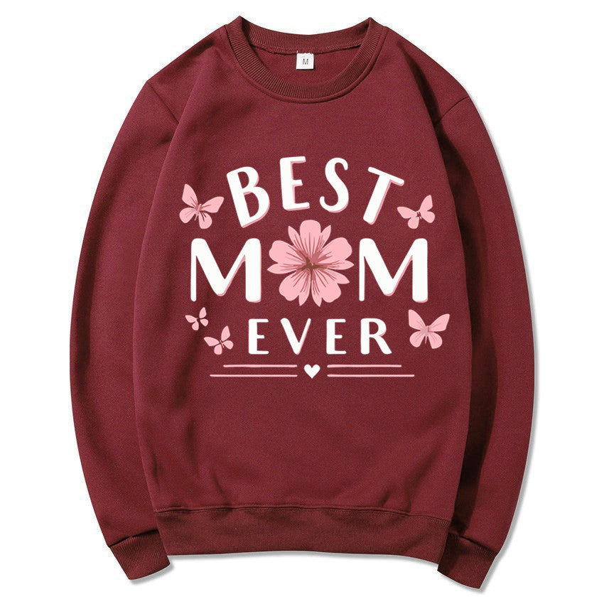 Damen Sweatshirt Florales Design Weich Rosa