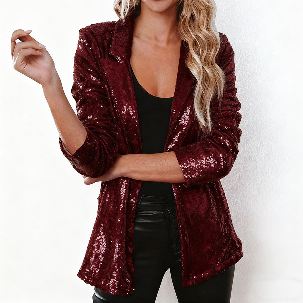 Damen Glitzer Blazer Norvielle