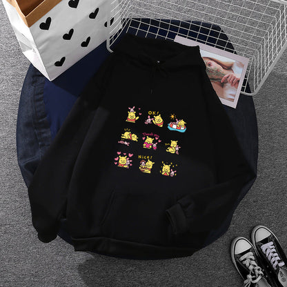 Damen Hoodie Pikachu Motiv Baumwolle