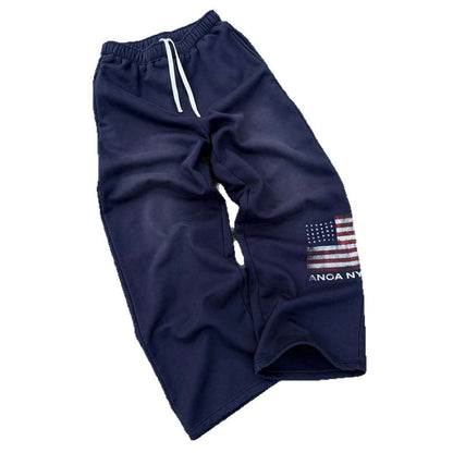 Damen Sweatpants Elastischer Bund Seitentaschen
