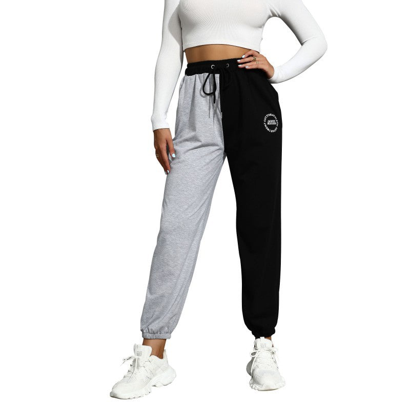 Damen Reflexionshosen Elastischer Taillenbund Sportlich