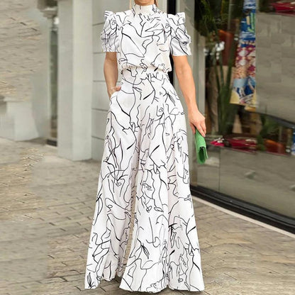 Damen Jumpsuit Wickeloberteil Oversized Norvielle