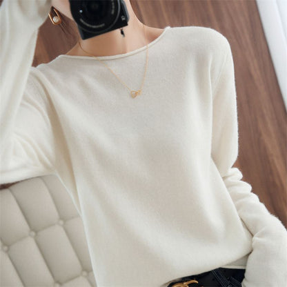 Damen Pullover Weicher V-Ausschnitt Norvielle