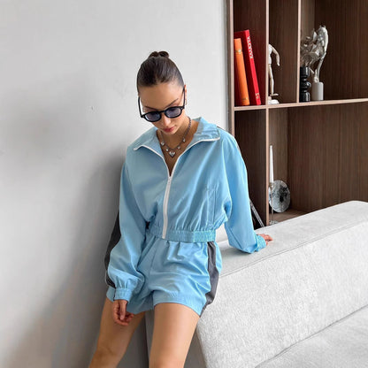 Damen Sportset Kurzjacke Shorts Norvielle
