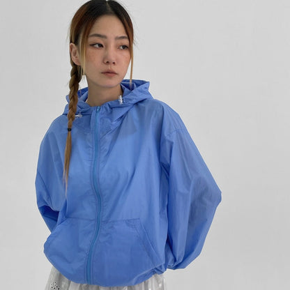 Damen Leichte Windbreaker-Jacke Sportlich Norvielle
