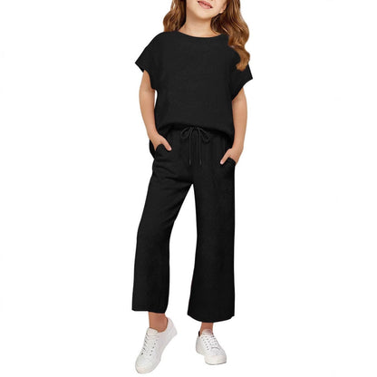 Damen Schlafanzug-Set Weites Oberteil Lockere Hosen Norvielle