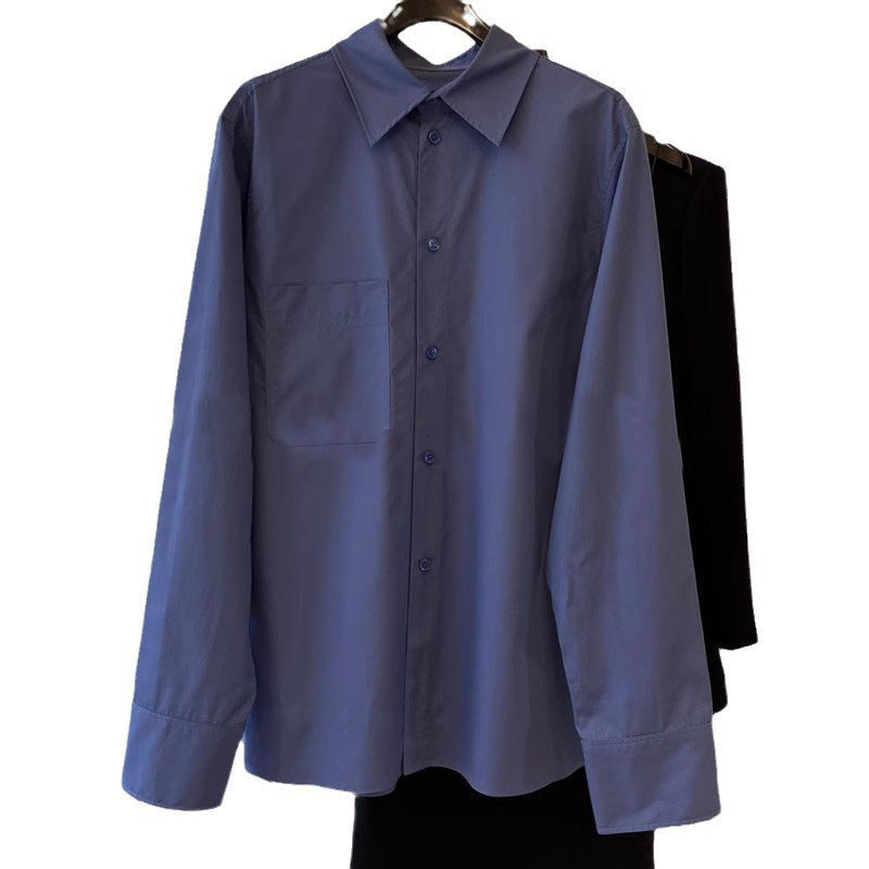 Damen Bluse Langärmlig Knopfleiste
