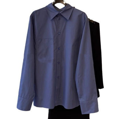 Damen Bluse Langärmlig Knopfleiste