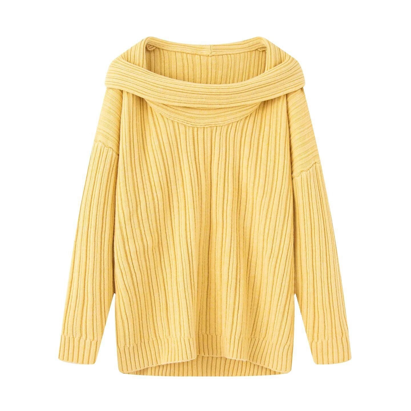 Damen Grobstrickpullover Rollkragen Norvielle
