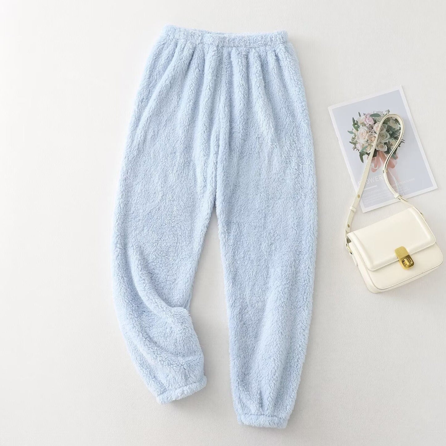 Damen Fleecehose Elastischer Bund Bequem