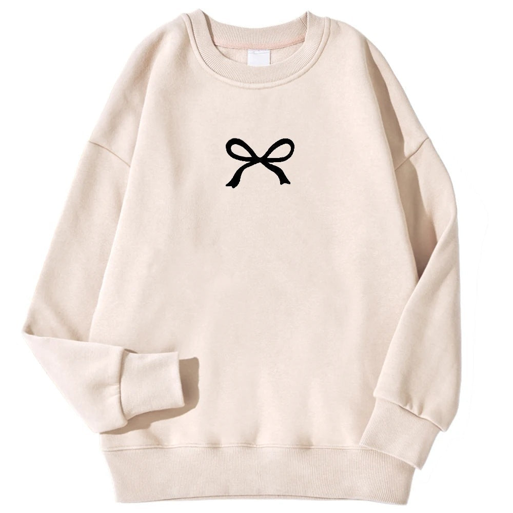 Damen Sweatshirt mit Schleifenmotiv Norvielle