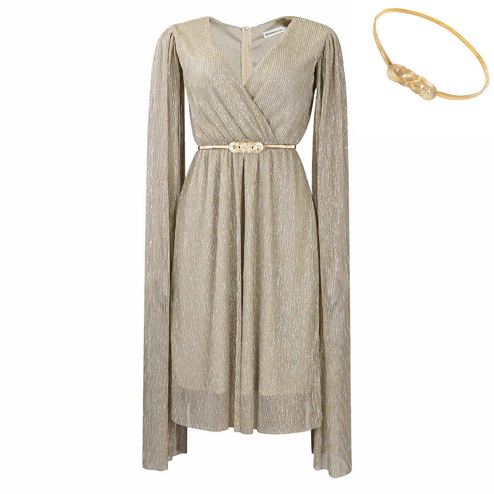 Damen Abendkleid Voluminöse Ärmel Elegante Taillierung Norvielle