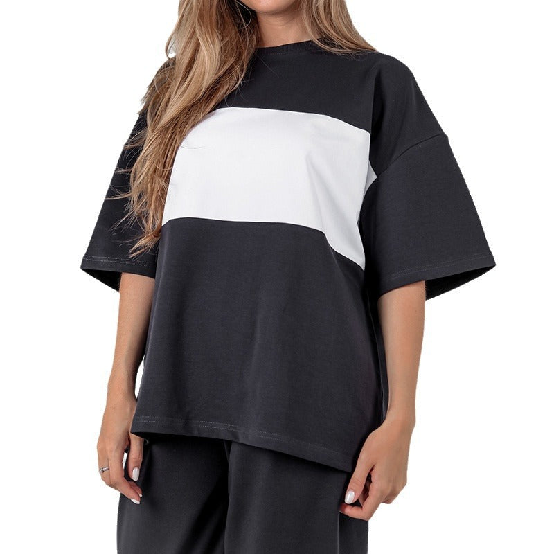 Damen Sportanzug Oversized Shirt Bequeme Jogginghosen Norvielle