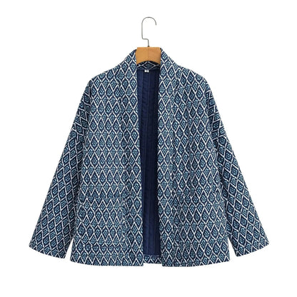 Damen Steppjacke Grafisches Muster Norvielle