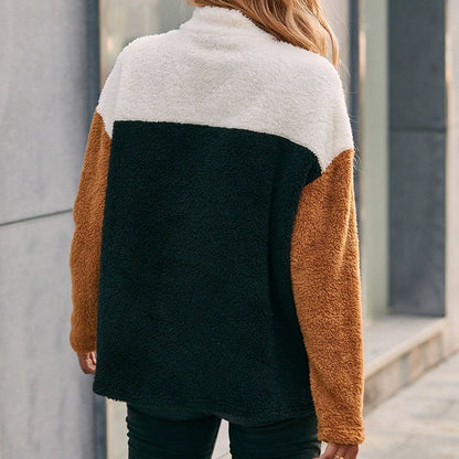 Norvielle Damen Sweatshirt Oversized Fleece Grau - Norvielle