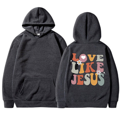 Damen Hoodie Inspirierender Aufdruck Norvielle Baumwolle