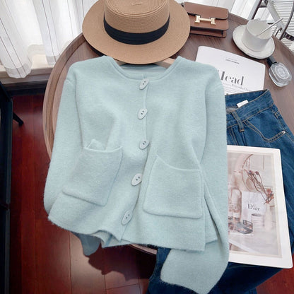Damen Strickjacke Kuschelig mit Zierstichen Norvielle - Norvielle
