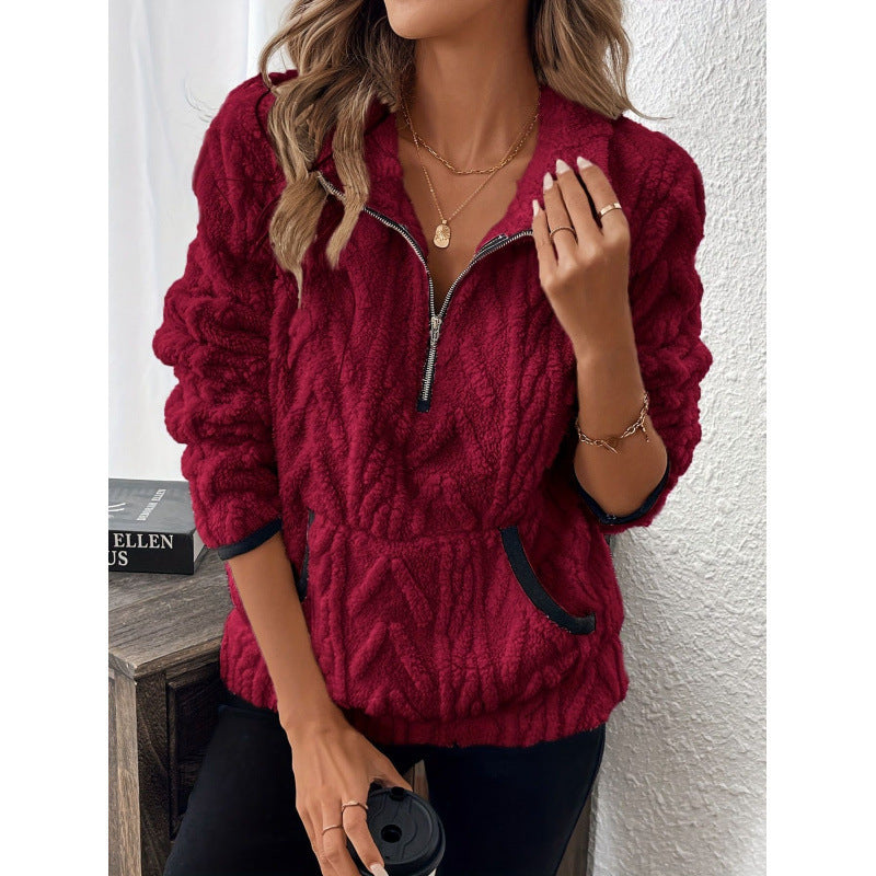 Damen Fleecepullover Norvielle Weich Grau