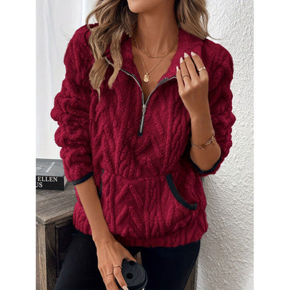 Damen Fleecepullover Norvielle Weich Grau