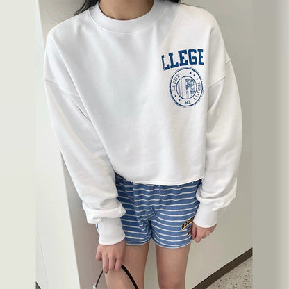Damen Oversized Sweatshirt Kurz Norvielle - Norvielle