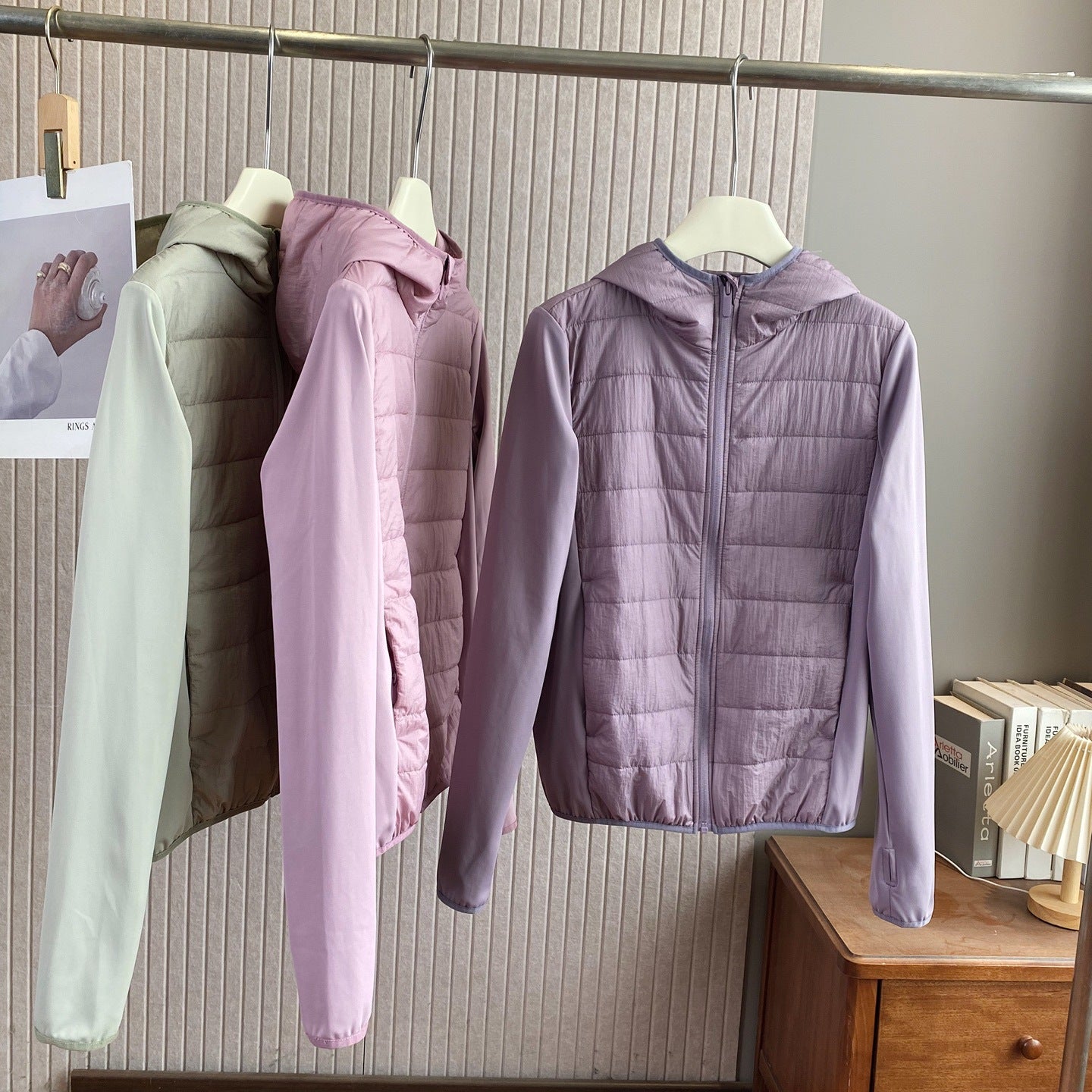 Damen Hybrid-Jacke Leicht Kapuze Isolierung Norvielle - Norvielle