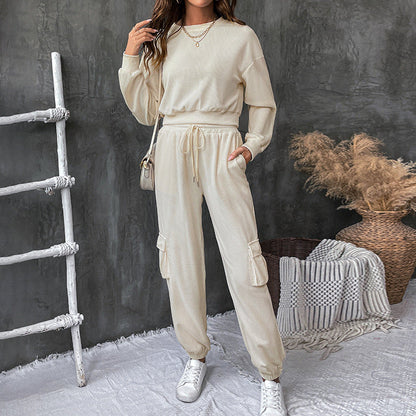 Damen Loungeanzug Elastisch Bequem Norvielle