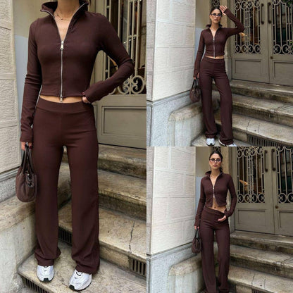 Damen Cropped und Hose Set Norvielle - Norvielle