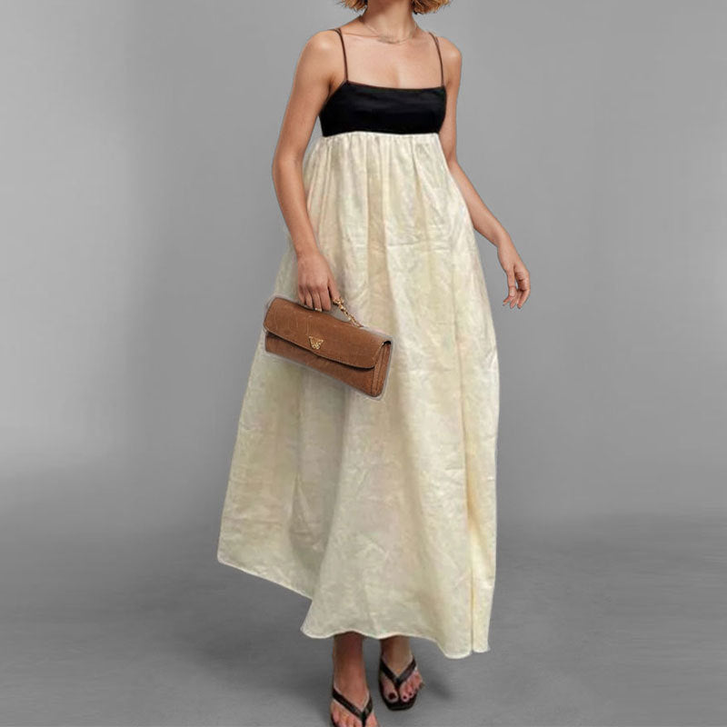 Damen Maxikleid Sommer Eleganter Schnitt Norvielle
