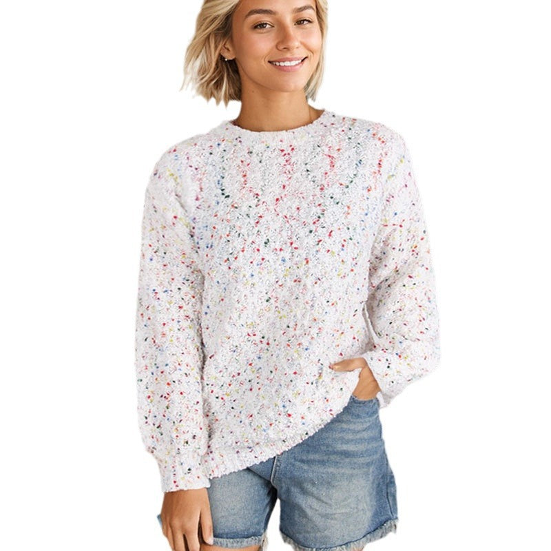 Damen Strickpullover Bunt Weich Norvielle