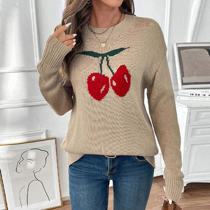 Damen Strickpullover Lässiger Schnitt Norvielle