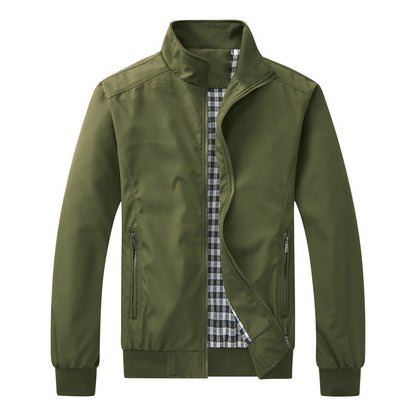 Leichte Übergangsjacke Stehkragen Freizeitjacke Outdoor