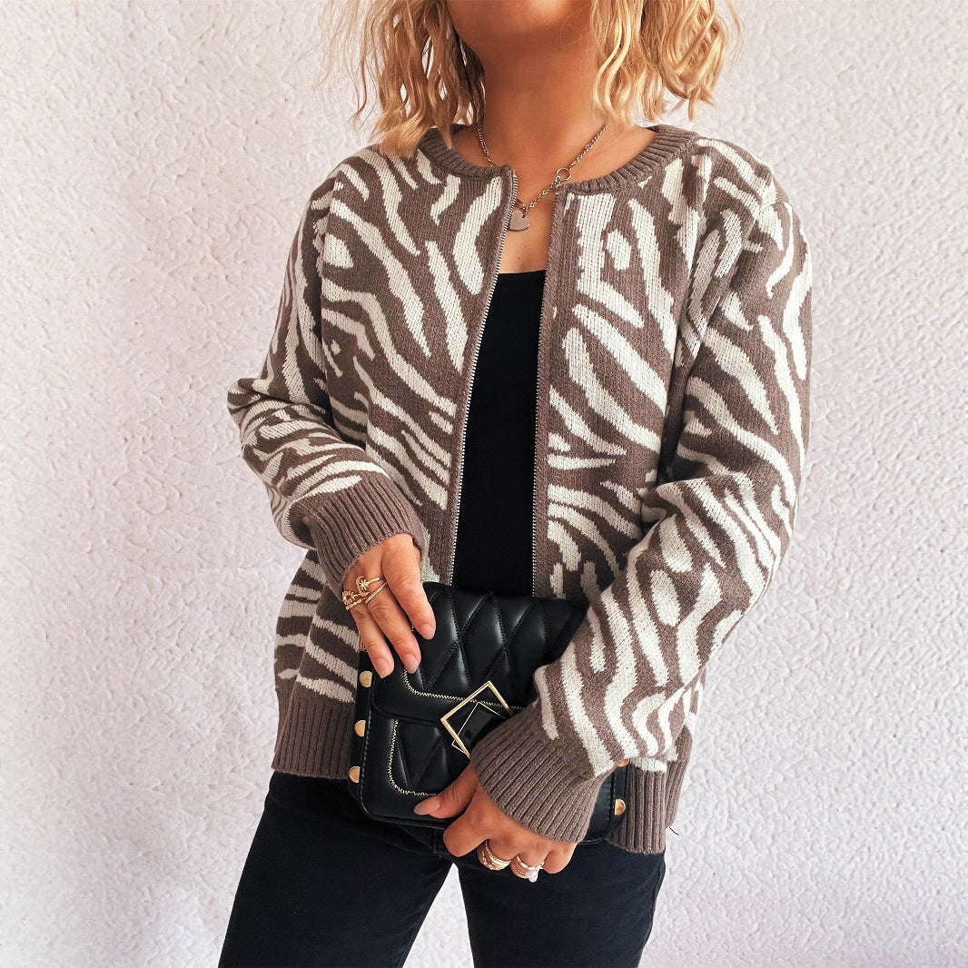 Damen Cardigan Tierdruck Norvielle