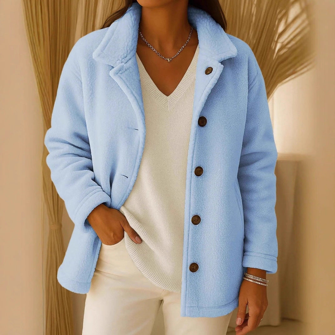 Damen Fleecejacke mit Knöpfen Norvielle - Norvielle