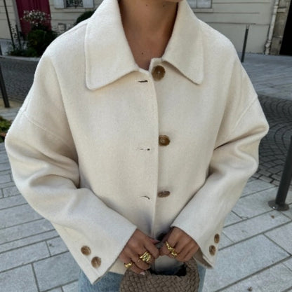 Damen Oversized Wollmantel Norvielle