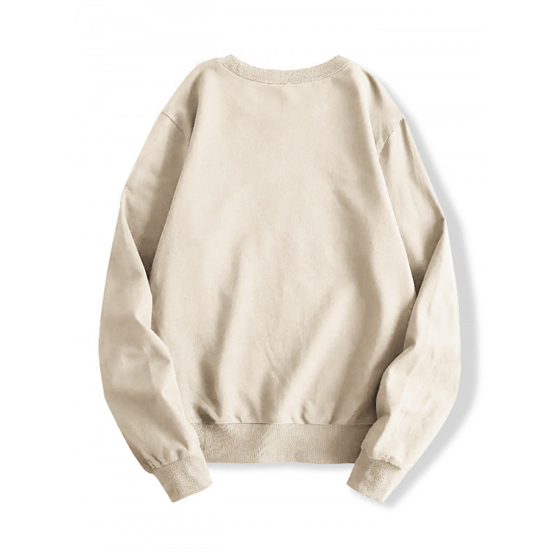 Damen Sweatshirt Tiger-Grafikdesign Baumwolle