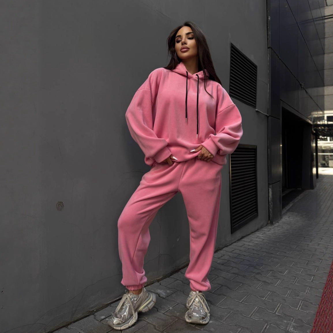 Damen Oversized Freizeitset Norvielle Komfort