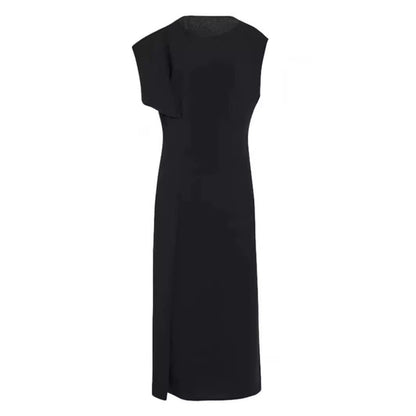 Damen Midikleid Fließend Reduced Schnitt Norvielle