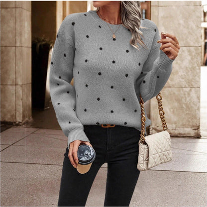 Damen Pullover Verspielt Muster Komfortschnitt Norvielle